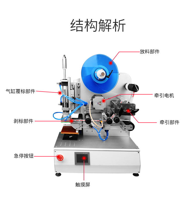 高精度平面貼標機